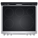 LG Studio LSES6338F Electric Range, 6.3 cu. ft. Capacity, 30 inch Exterior Width, True Convection, 5 Burners, Storage Drawer, Yes, Self Clean, 3,600 W Highest Element, Stainless Steel colour