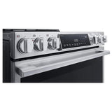 LG Studio LSES6338F Electric Range, 6.3 cu. ft. Capacity, 30 inch Exterior Width, True Convection, 5 Burners, Storage Drawer, Yes, Self Clean, 3,600 W Highest Element, Stainless Steel colour