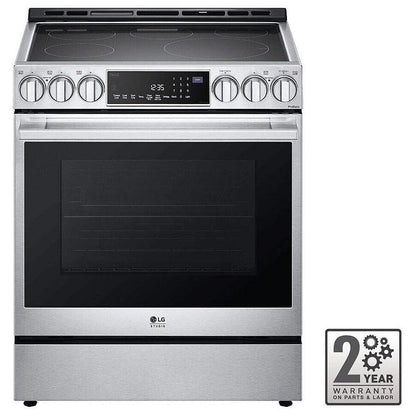 LG Studio 6.3 cu. ft. InstaView Electric Slide-in Range with ProBake Convection & Air Fry LSES6338F