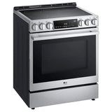LG Studio LSES6338F Electric Range, 6.3 cu. ft. Capacity, 30 inch Exterior Width, True Convection, 5 Burners, Storage Drawer, Yes, Self Clean, 3,600 W Highest Element, Stainless Steel colour