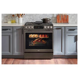 LG LSGL6335Z Gas Range, 6.3 cu. ft. Capacity, 30 inch Exterior Width, Self Clean, Convection, 5 Burners, Storage Drawer, Air Fry, 20,000 BTU Highest Burner, Black Stainless Steel colour