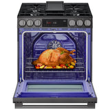 LG LSGL6335Z Gas Range, 6.3 cu. ft. Capacity, 30 inch Exterior Width, Self Clean, Convection, 5 Burners, Storage Drawer, Air Fry, 20,000 BTU Highest Burner, Black Stainless Steel colour