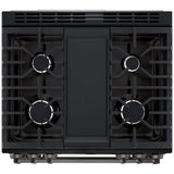 LG LSGL6335Z Gas Range, 6.3 cu. ft. Capacity, 30 inch Exterior Width, Self Clean, Convection, 5 Burners, Storage Drawer, Air Fry, 20,000 BTU Highest Burner, Black Stainless Steel colour
