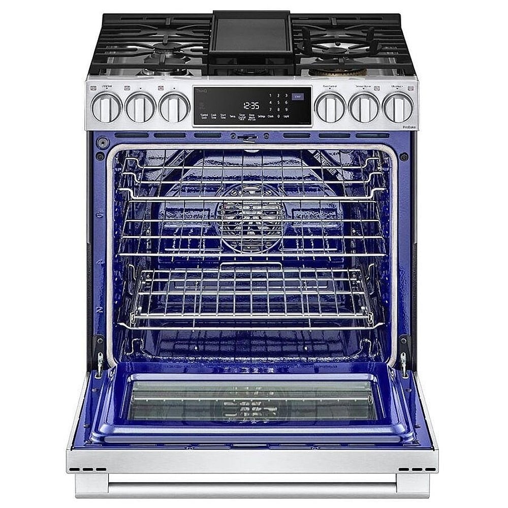 LG Studio 6.3 cu. ft. InstaView Gas Slide-in Range with ProBake Convection & Air Fry LSGS6338F