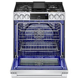 LG Studio LSGS6338F Gas Range, 6.3 cu. ft. Capacity, 30 inch Exterior Width, Self Clean, True Convection, Storage Drawer, Yes, 22,000 BTU Highest Burner, Stainless Steel colour