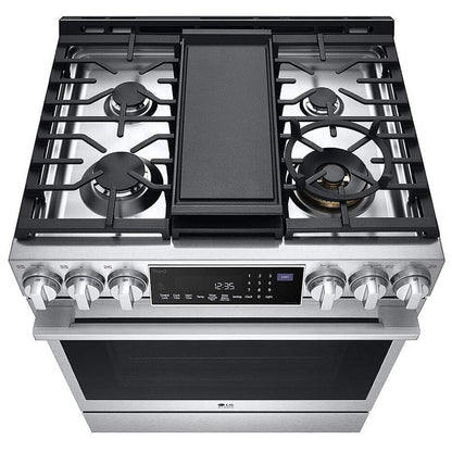 LG Studio 6.3 cu. ft. InstaView Gas Slide-in Range with ProBake Convection & Air Fry LSGS6338F