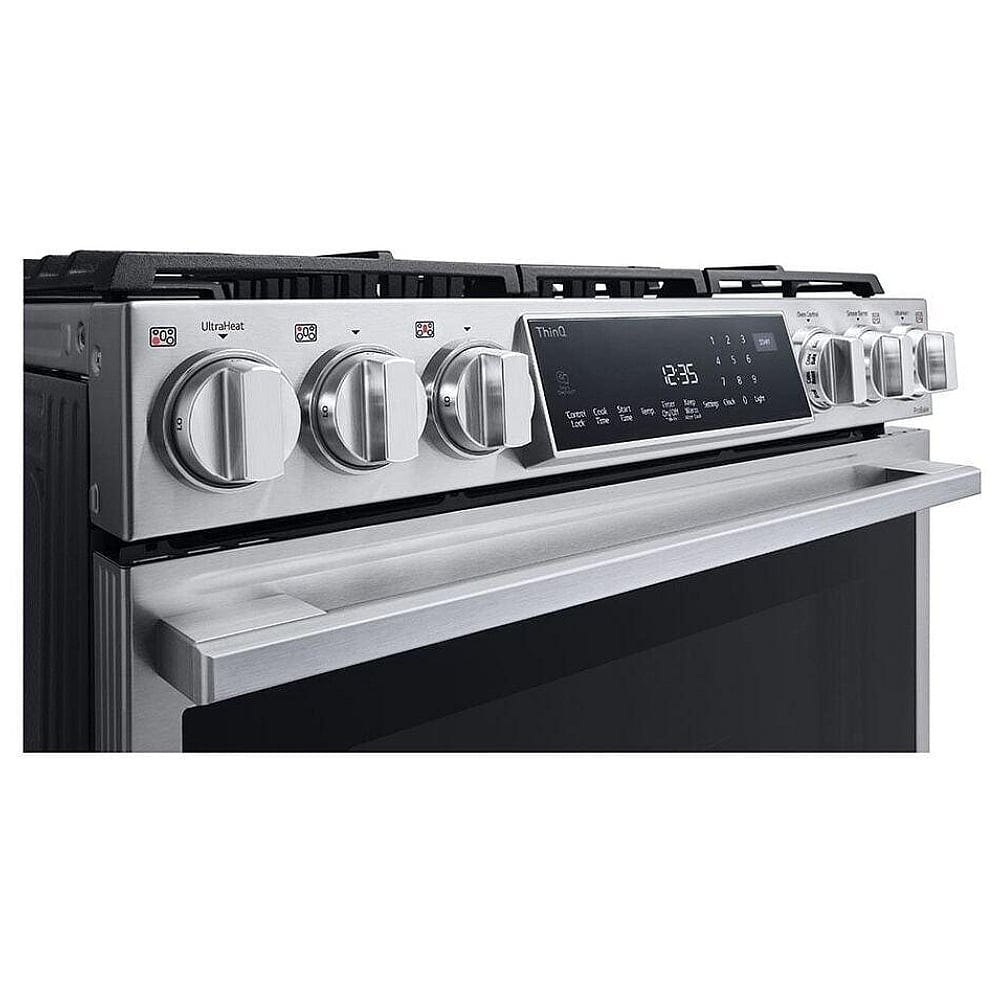 LG Studio 6.3 cu. ft. InstaView Gas Slide-in Range with ProBake Convection & Air Fry LSGS6338F