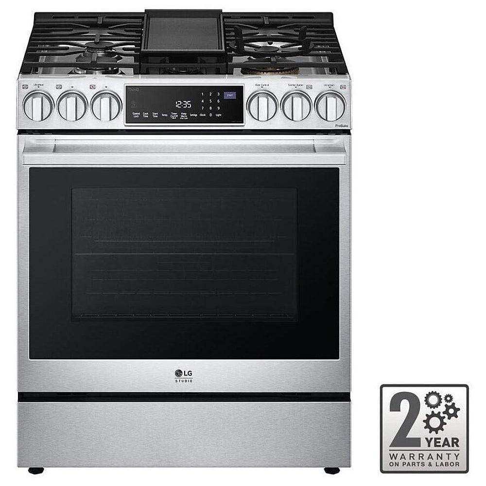 LG Studio 6.3 cu. ft. InstaView Gas Slide-in Range with ProBake Convection & Air Fry LSGS6338F