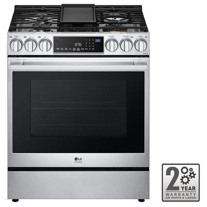 LG Studio 6.3 cu. ft. InstaView Gas Slide-in Range with ProBake Convection & Air Fry LSGS6338F