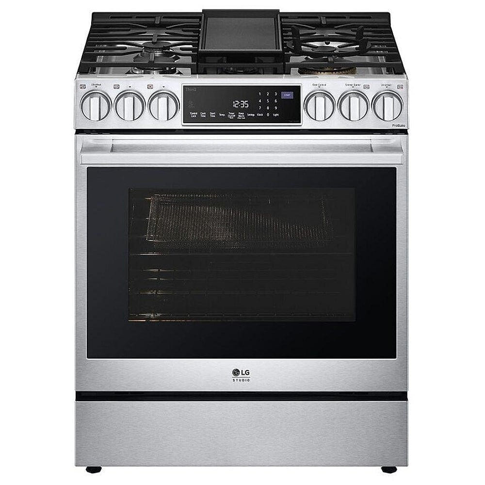 LG Studio 6.3 cu. ft. InstaView Gas Slide-in Range with ProBake Convection & Air Fry LSGS6338F