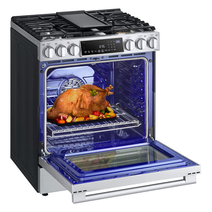 LG STUDIO 6.3 cu. ft. InstaView® Gas Slide-in Ranges with ProBake Convection® and Air Fry LSGS6338F