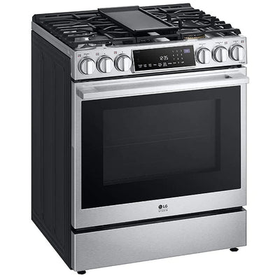 LG Studio 6.3 cu. ft. InstaView Gas Slide-in Range with ProBake Convection & Air Fry LSGS6338F