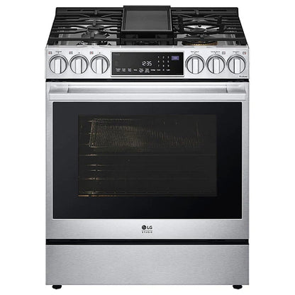 LG Studio 6.3 cu. ft. InstaView Gas Slide-in Range with ProBake Convection & Air Fry LSGS6338F