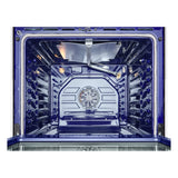 LG Studio Essence White 6.3 cu.ft. Gas Slide-in Range with InstaView LSGS6338N oven interior view