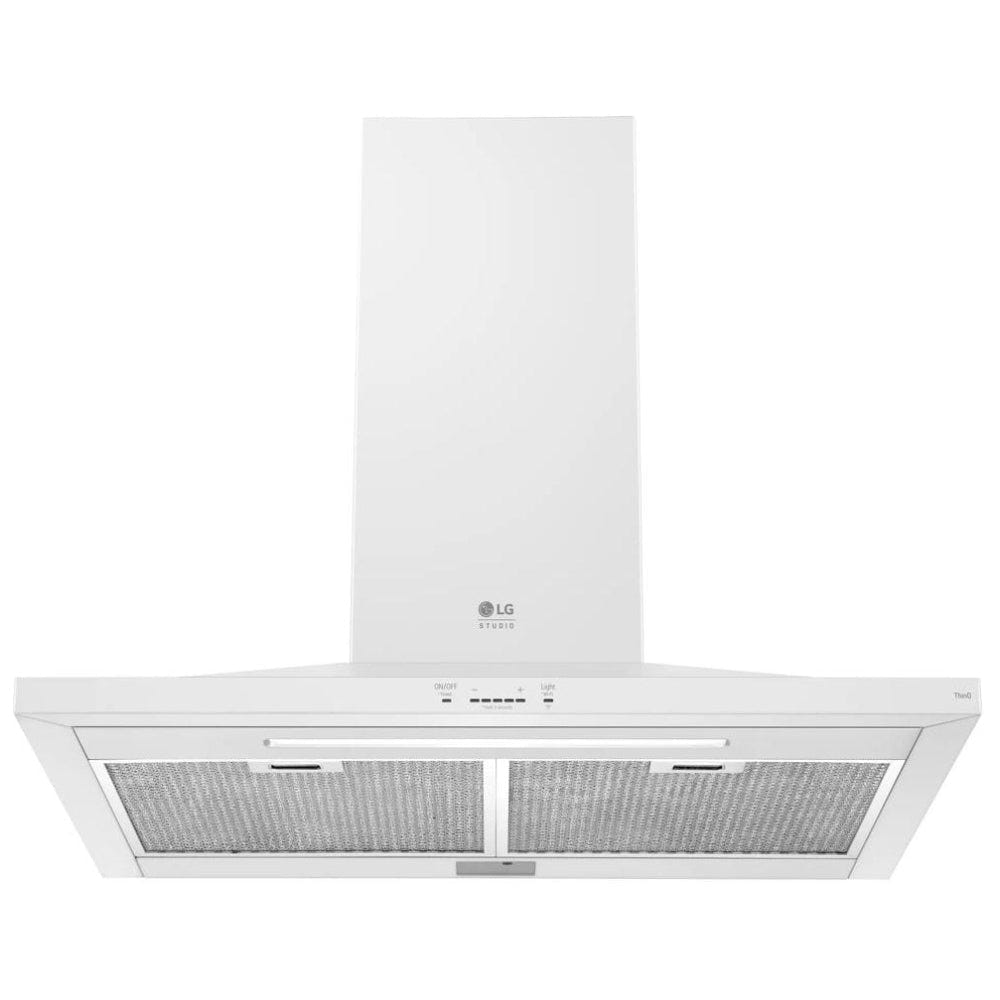 LG Studio Essence White 30" Wall Mount Chimney Range Hoods LSHD3080N