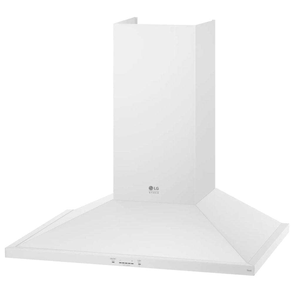 LG Studio Essence White 30" Wall Mount Chimney Range Hoods LSHD3080N