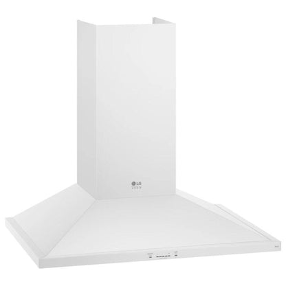 LG Studio Essence White 30" Wall Mount Chimney Range Hoods LSHD3080N
