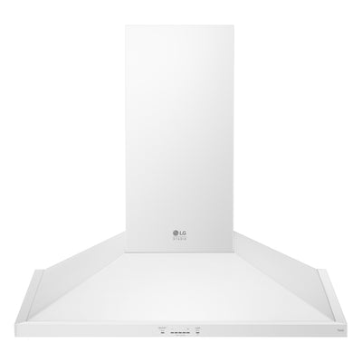 LG STUDIO Essence White 30 英寸壁挂式烟囱抽油烟机 LSHD3080N