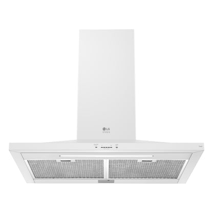 LG STUDIO Essence White 30 英寸壁挂式烟囱抽油烟机 LSHD3080N