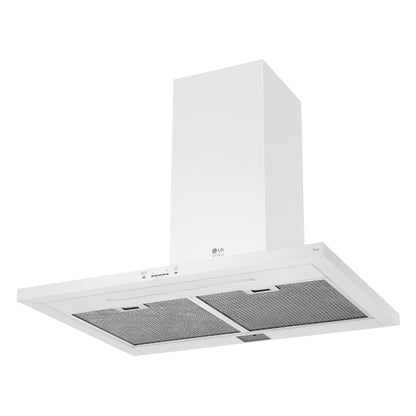 LG STUDIO Essence White 30 英寸壁挂式烟囱抽油烟机 LSHD3080N