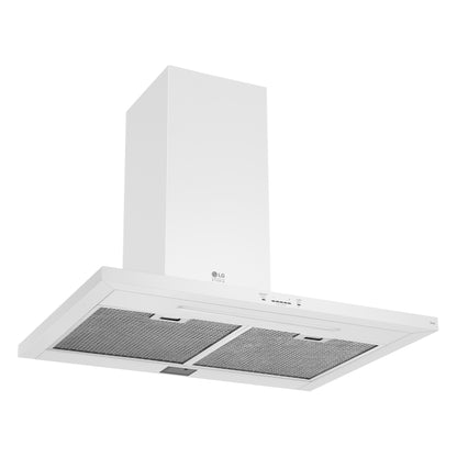 LG STUDIO Essence White 30 英寸壁挂式烟囱抽油烟机 LSHD3080N