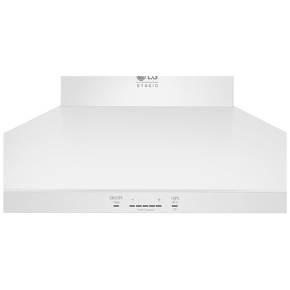 LG Studio Essence White 30" Wall Mount Chimney Range Hoods LSHD3080N