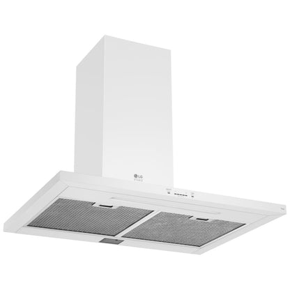 LG Studio Essence White 30" Wall Mount Chimney Range Hoods LSHD3080N