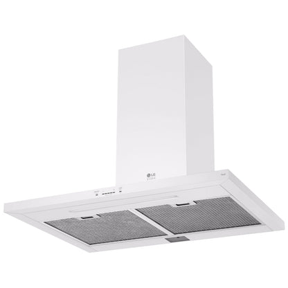 LG Studio Essence White 30" Wall Mount Chimney Range Hoods LSHD3080N