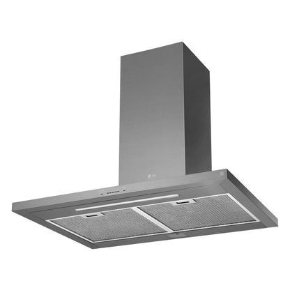 LG Studio LSHD3080ST 抽油烟机，30 英寸外部宽度，烟囱，壁挂式，600 CFM，外部/管道，LED，洗碗机安全过滤器，铝网，不锈钢色，含鼓风机