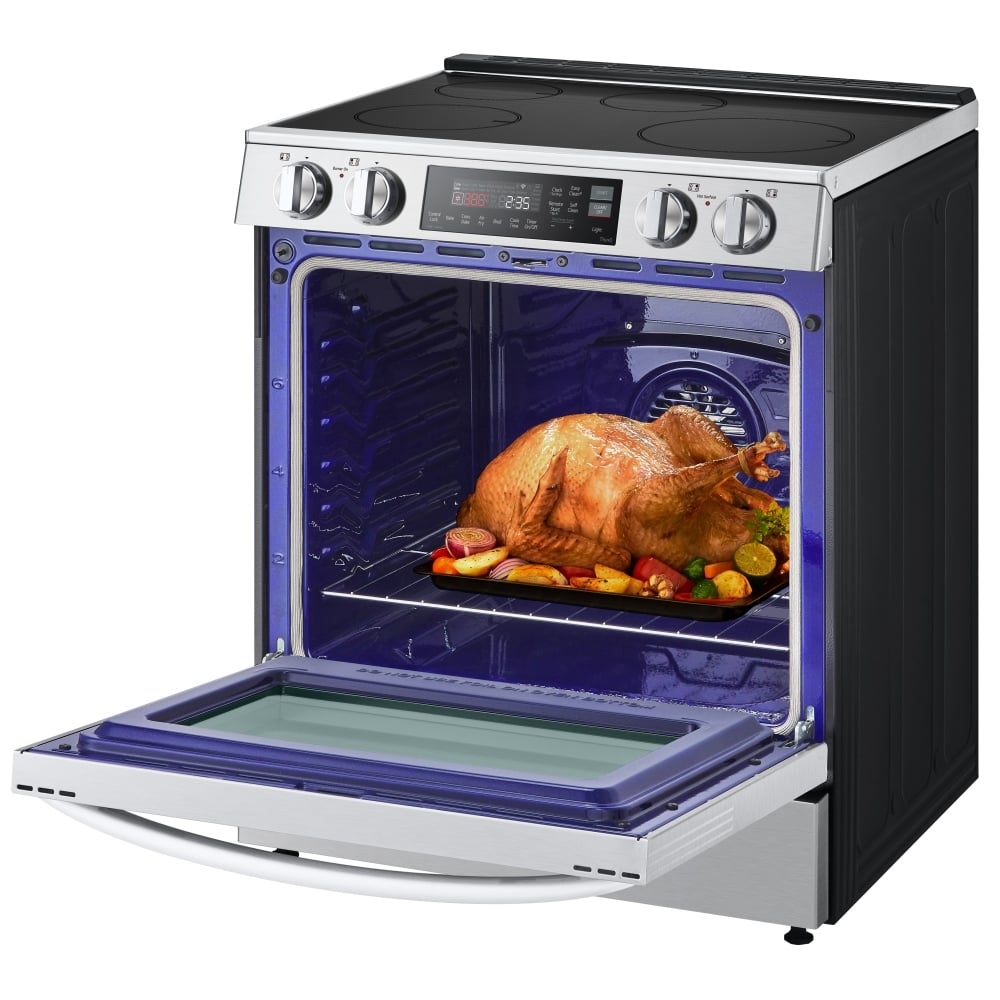 LG 6.3 cu. ft. Smart Induction Slide-In Range with ProBake Convection & Air Fry LSIL6334F