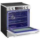 LG LSIL6334XE Induction Range, 6.3 cu. ft. Capacity, 30 inch Exterior Width, Convection, 4 Burners, Storage Drawer, Air Fry, Self Clean, 4,300 W Highest Element, Stainless Steel colour