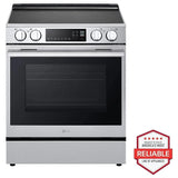 LG LSIL6334XE Induction Range, 6.3 cu. ft. Capacity, 30 inch Exterior Width, Convection, 4 Burners, Storage Drawer, Air Fry, Self Clean, 4,300 W Highest Element, Stainless Steel colour