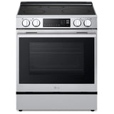 LG LSIL6334XE Induction Range, 6.3 cu. ft. Capacity, 30 inch Exterior Width, Convection, 4 Burners, Storage Drawer, Air Fry, Self Clean, 4,300 W Highest Element, Stainless Steel colour
