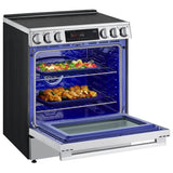LG LSIL6336XE Induction Range, 6.3 cu. ft. Capacity, 30 inch Exterior Width, Convection, 5 Burners, Storage Drawer, Air Fry, Self Clean, 4,300 W Highest Element, Stainless Steel colour