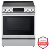 LG LSIL6336XE Induction Range, 6.3 cu. ft. Capacity, 30 inch Exterior Width, Convection, 5 Burners, Storage Drawer, Air Fry, Self Clean, 4,300 W Highest Element, Stainless Steel colour