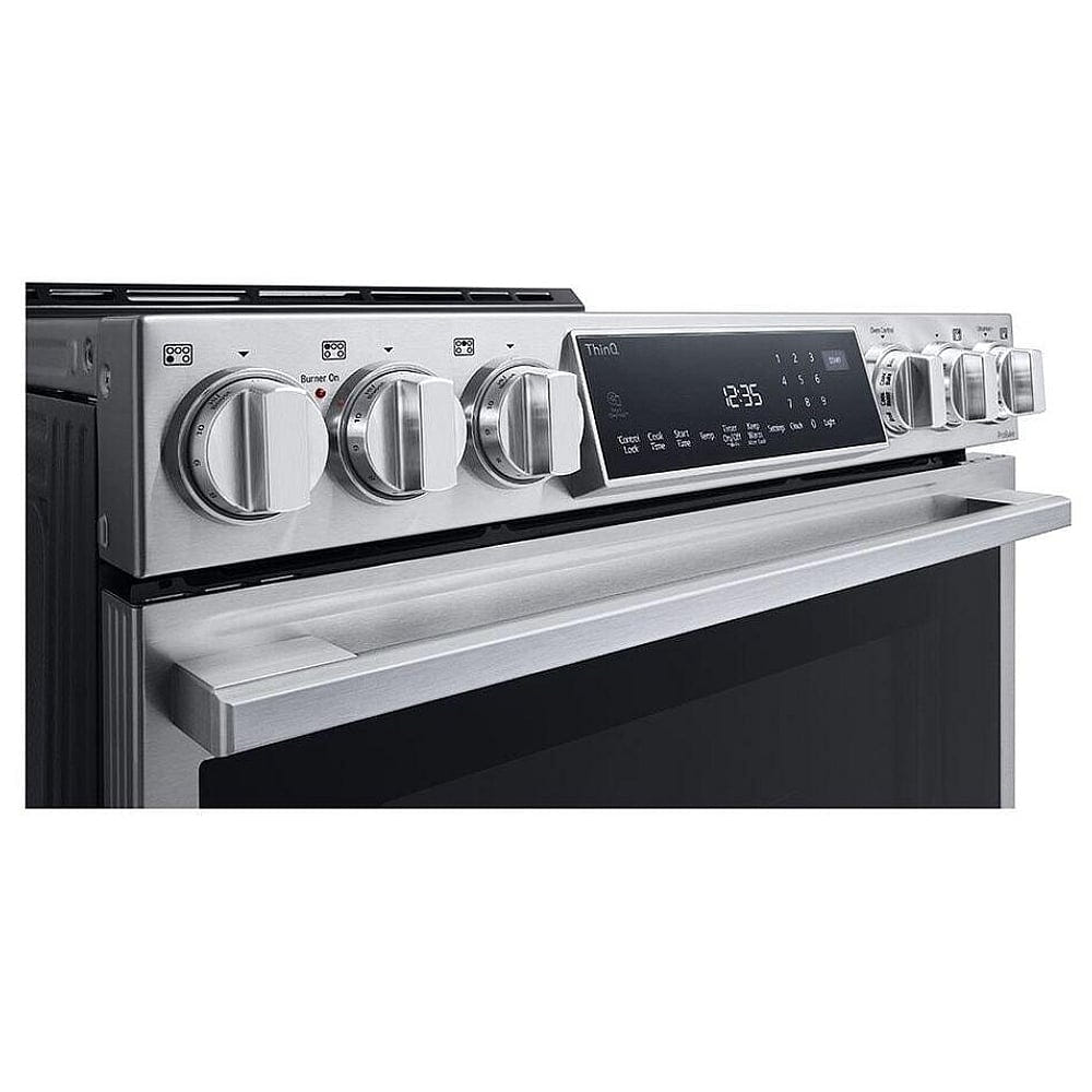 LG Studio 6.3 cu. ft. InstaView Induction Slide-in Range with Air Fry and Air Sous Vide LSIS6338F