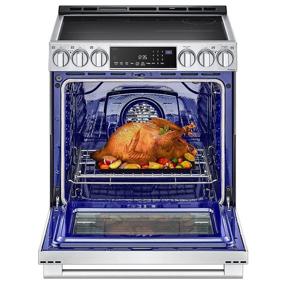 LG Studio 6.3 cu. ft. InstaView Induction Slide-in Range with Air Fry and Air Sous Vide LSIS6338F