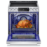 LG Studio LSIS6338F Induction Range, 6.3 cu. ft. Capacity, 30 inch Exterior Width, True Convection, 5 Burners, Storage Drawer, Yes, Self Clean, 4,300 W Highest Element, Stainless Steel colour
