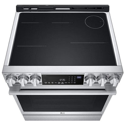 LG Studio 6.3 cu. ft. InstaView Induction Slide-in Range with Air Fry and Air Sous Vide LSIS6338F
