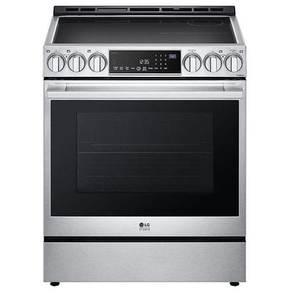 LG Studio 6.3 cu. ft. InstaView Induction Slide-in Range with Air Fry and Air Sous Vide LSIS6338F