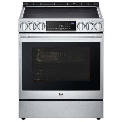 LG Studio 6.3 cu. ft. InstaView Induction Slide-in Range with Air Fry and Air Sous Vide LSIS6338F