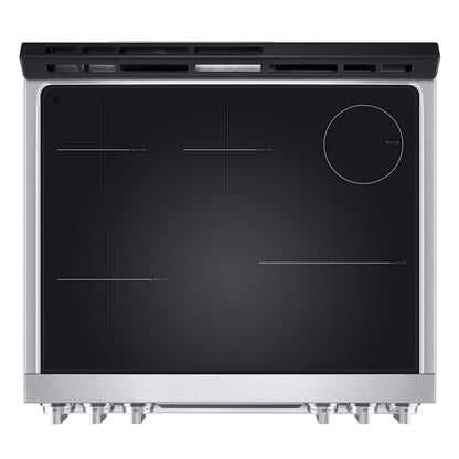 LG STUDIO 6.3 立方英尺 InstaView® 电磁炉滑入式炉灶，配备空气炸和空气真空低温烹调功能 LSIS6338F