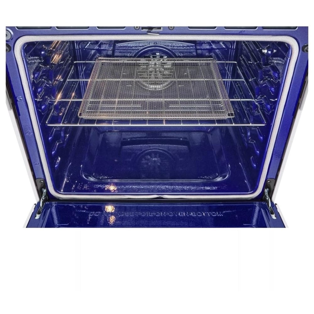 LG Studio Essence White 6.3 cu. ft. Induction Slide-in Ranges with InstaView LSIS6338NE