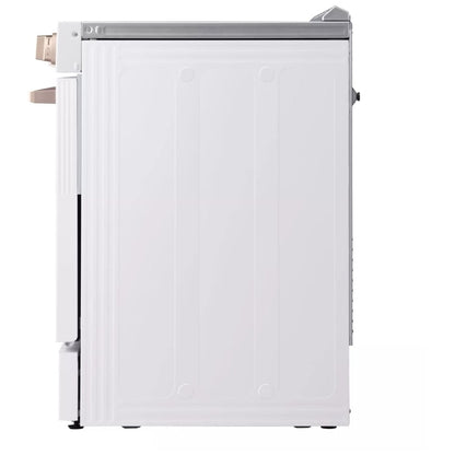 LG Studio Essence White 6.3 cu. ft. Induction Slide-in Ranges with InstaView LSIS6338NE