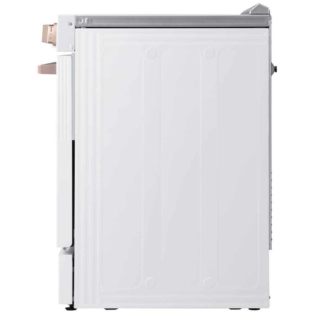 LG Studio Essence White 6.3 cu. ft. Induction Slide-in Ranges with InstaView LSIS6338NE