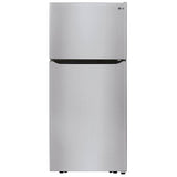 LG LTCS20020S Top Freezer Refrigerator, 30 inch Width, 20.2 cu. ft. Capacity, Optional Ice Maker (Special Order), ENERGY STAR Certified, Stainless Steel colour