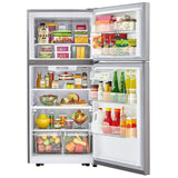 LG LTCS20020S Top Freezer Refrigerator, 30 inch Width, 20.2 cu. ft. Capacity, Optional Ice Maker (Special Order), ENERGY STAR Certified, Stainless Steel colour