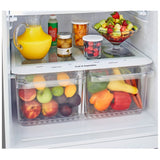LG LTCS20020S Top Freezer Refrigerator, 30 inch Width, 20.2 cu. ft. Capacity, Optional Ice Maker (Special Order), ENERGY STAR Certified, Stainless Steel colour