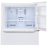 LG LTCS20020W Top Freezer Refrigerator, 30 inch Width, 20 cu. ft. Capacity, Optional Ice Maker (Special Order), ENERGY STAR Certified, White colour