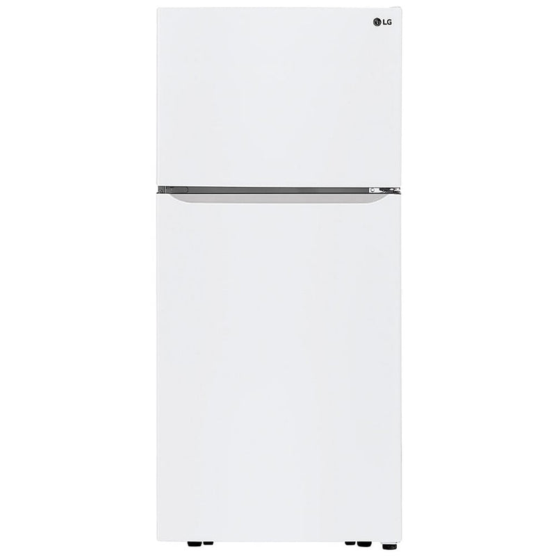 LG LTCS20020W Top Freezer Refrigerator, 30 inch Width, 20 cu. ft. Capacity, Optional Ice Maker (Special Order), ENERGY STAR Certified, White colour